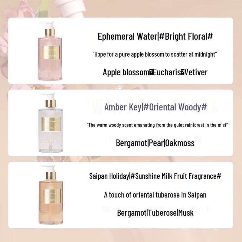 Dear Ilean Amber Key Scented Shower Gel