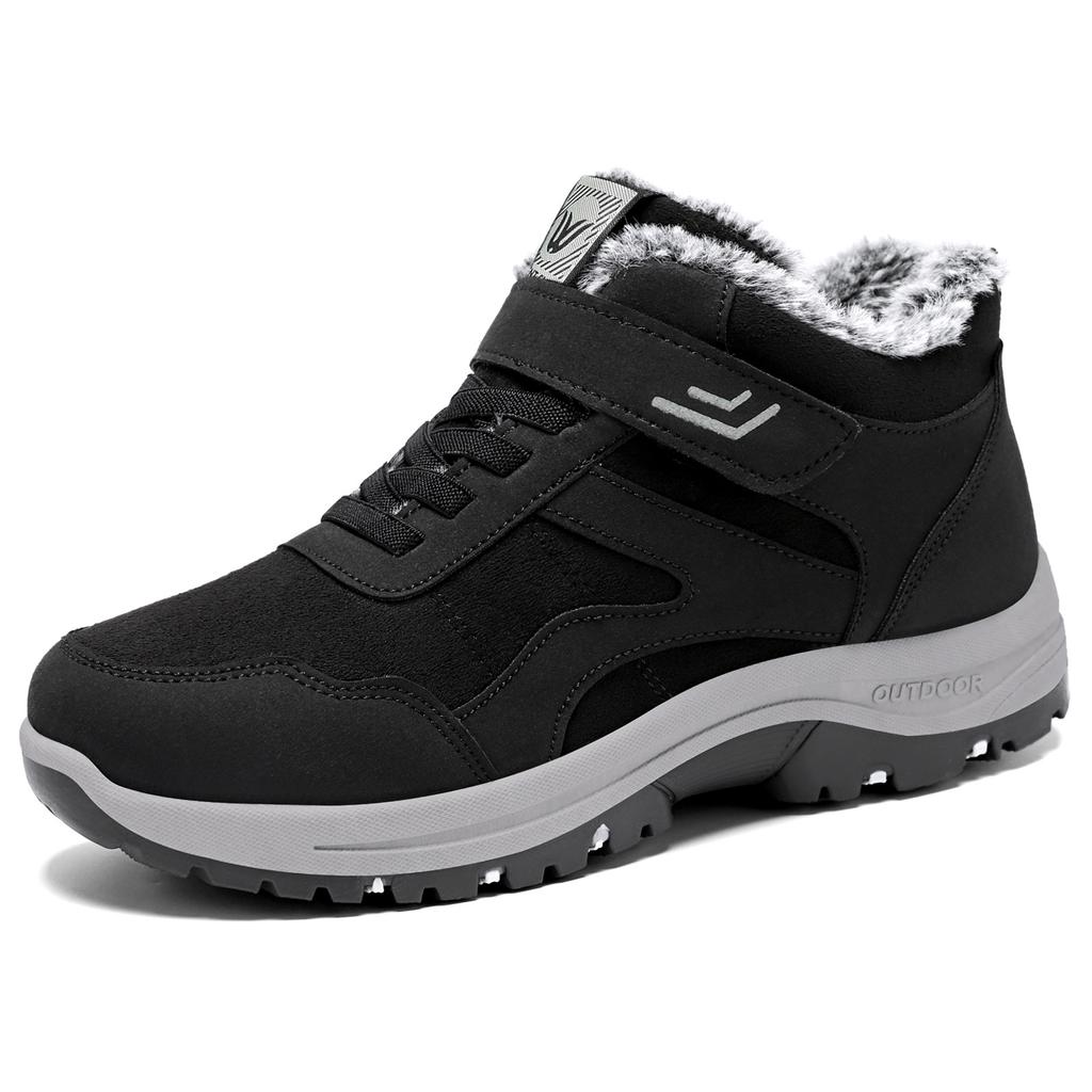 Cotton shoes women's new winter velvet thickened snow boots one pedal walking cotton boots casual couple shoes