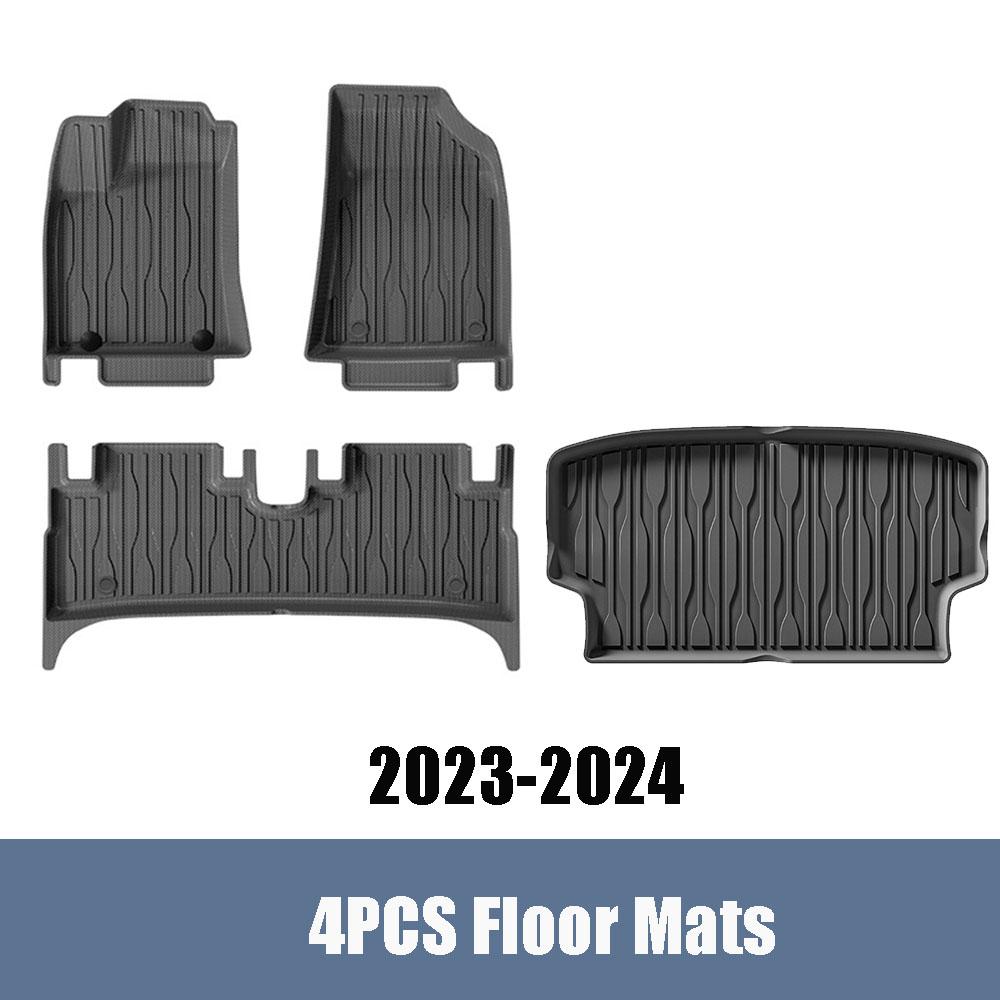 Floor Mats For BYD Dolphin Mini Seagulls EV 2024 2025 Trunk Mats Waterproof Non-slip Carpet Back Seat Protector Boot Liner Tray