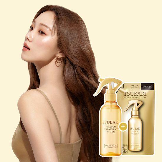 Tsubaki Premium Treatment Water 210ml Special Offer (+200ml Refill)