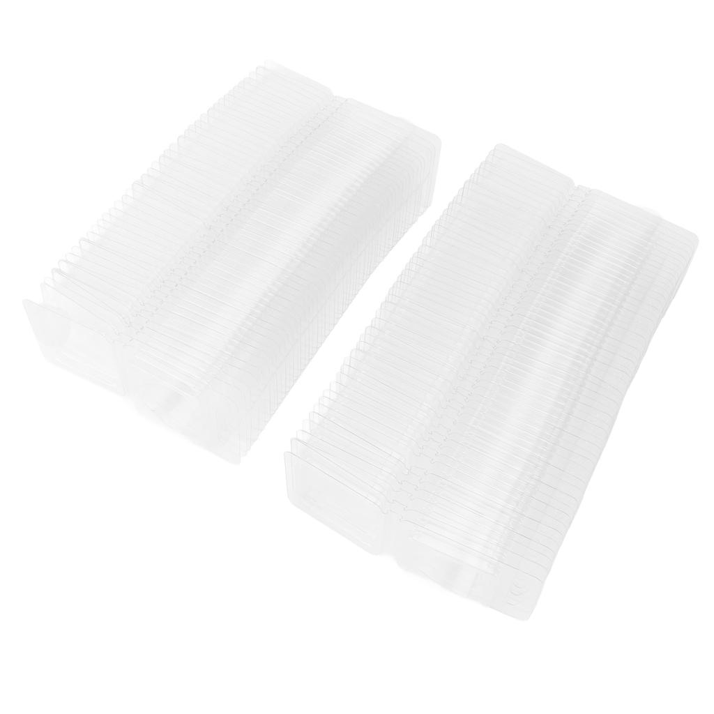 100 Stück Wachsschmelz Muschelschalen Formen Behälter Klar Leer Kunststoffschale für Valentinstag Dochtlos