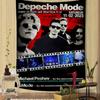 Band Rock D-Depeche M-Mode Şarkıcı Renkli Duvar Halısı Bohem Duvar Halıları Mandala Duvar Sanatı Dekor