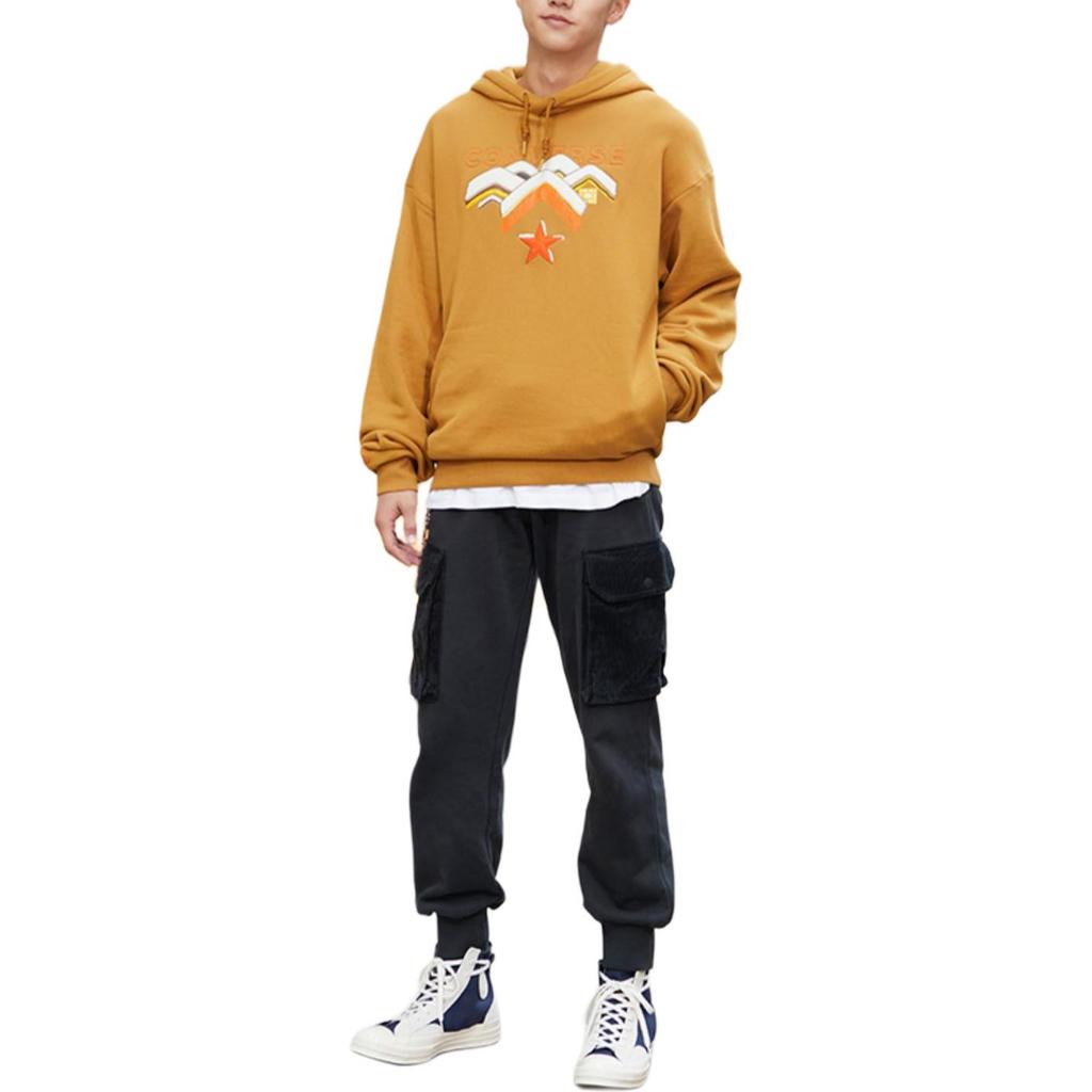 Converse Sweatshirts Men's Brown Hooded Moderate Regular 10023523-A03
