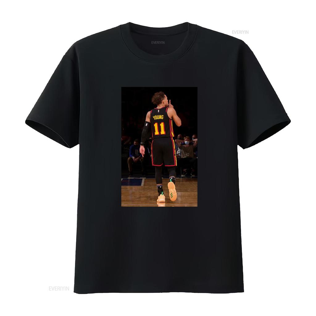 Trae Young Ššš Vintage Tričko Basketbalový Fanoušek Retro Sportovní Design vintage Vypraný Měkký Pružný Pohodlný móda
