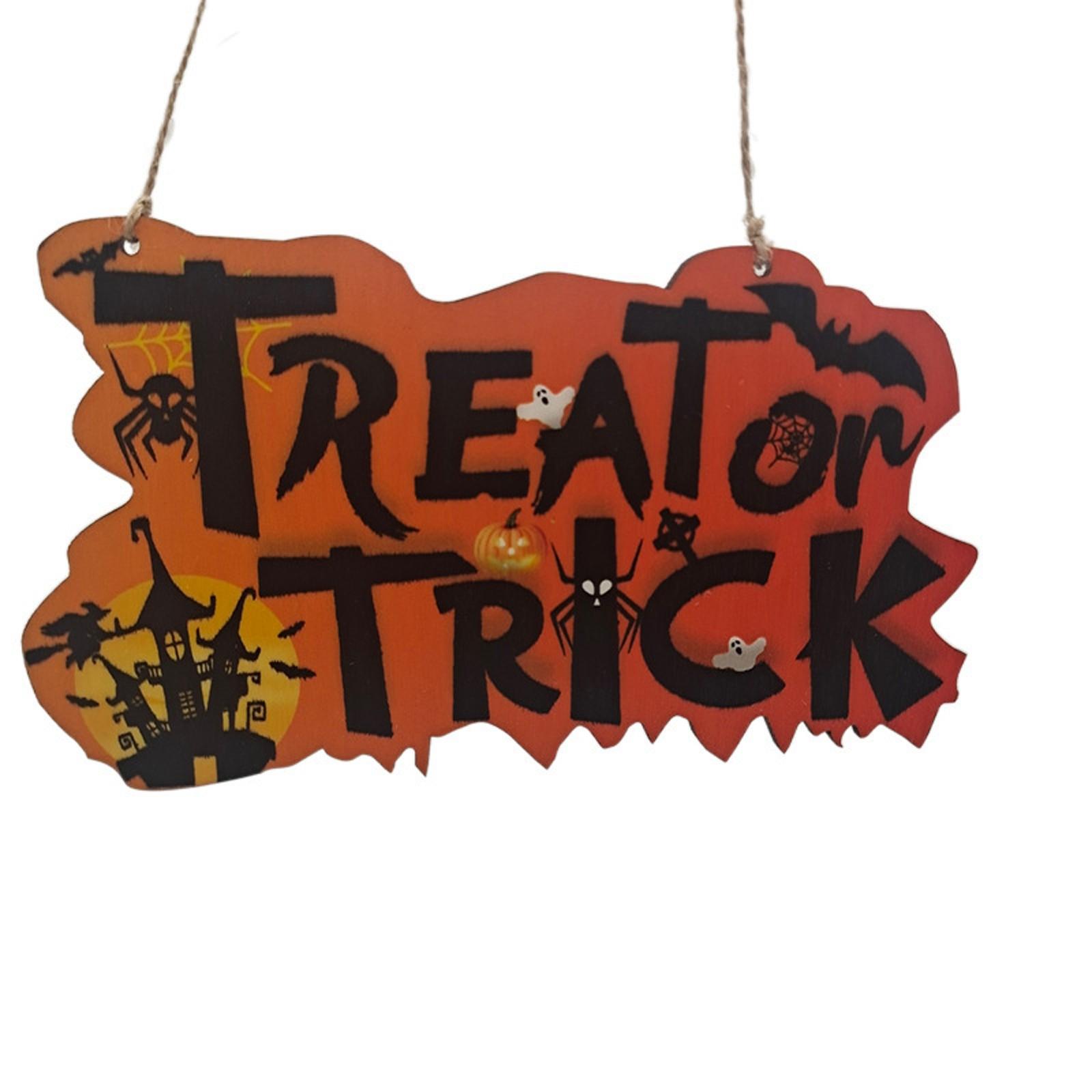 

Halloween Wooden Pendant Party Scene Decoration
