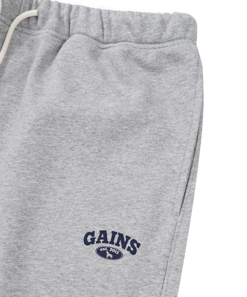 GAINSBORO Golden Logo Jogger Pants_Melange Grey