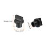 uxcell Potentiometer Knobs, ABS Guitar Knobs, Aluminum Plastic, Low Power Rated, Stereo/Double Bass, 6mm, 180 Degree Handle Type, Black, Pack of 10