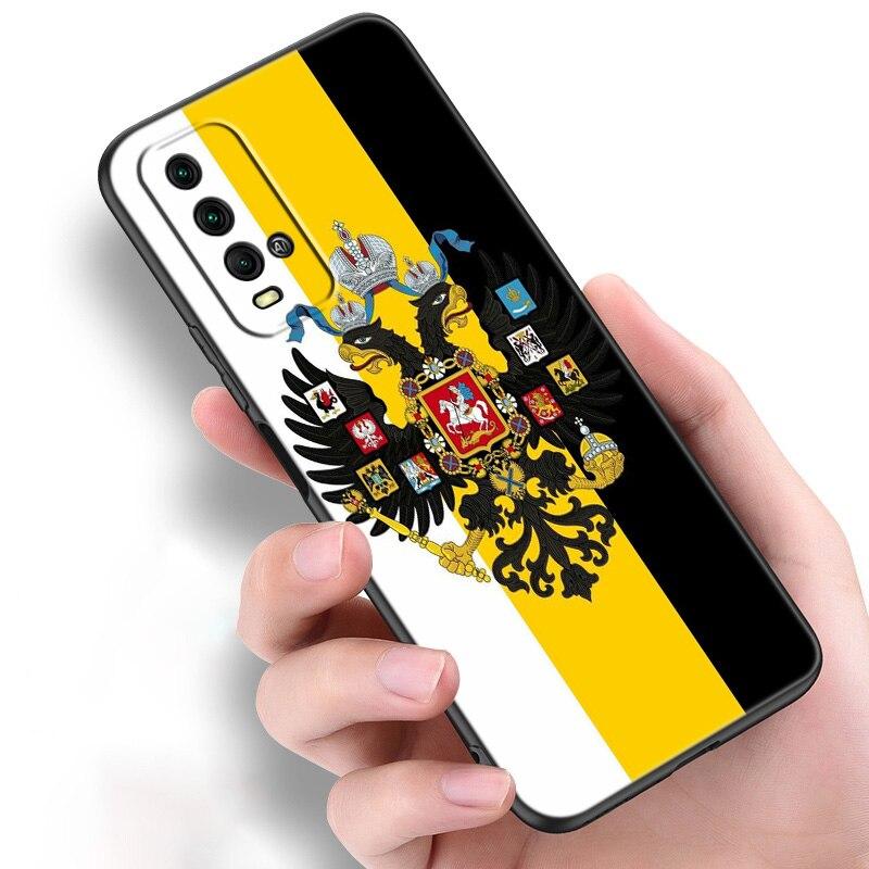 Russia Russian Flags Emblem Silicone Phone Case For Xiaomi Redmi Note 11 10 9 8 Pro 11T 10T 10S 9S 8T 9 9A 9C 9T Black Cover