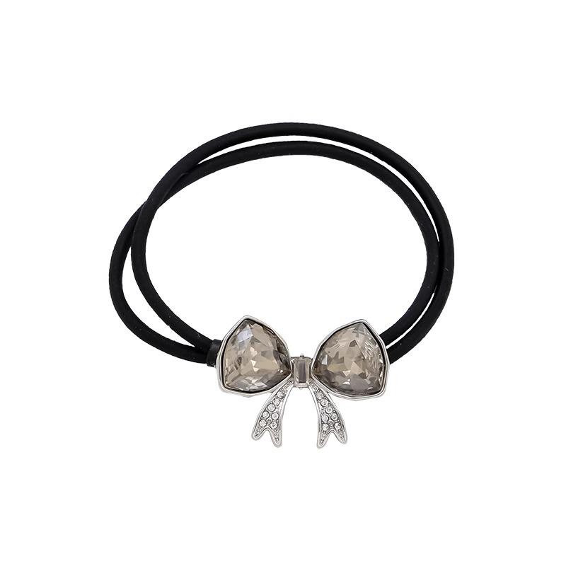 Exquisite Forest Style Butterfly Crystal Hair Ties - Durable Rubber Bands for Women