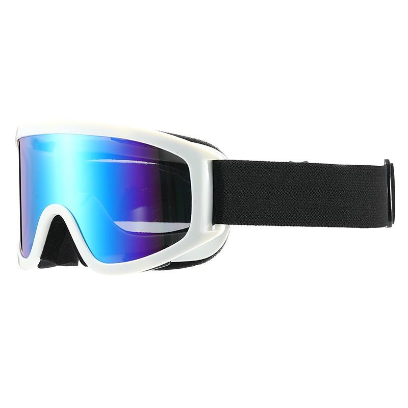Adult TPU Cylindrical Ski Goggles With Reflective Coating Wide Field Of View Impact Resistant Windproof Snow Protection