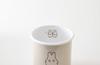 Fuji Enamel Miffy Pastel Storage Container/Canister, Wooden, with Lid and Gasket, 9cm, Greige, Ghost Miffy Enamel
