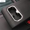 Rear Seat Water Cup Holder Frame Decor Cover Trim For Geely Monjaro Kx11 Manjaro  2024 Stainless Steel Interior Accessories