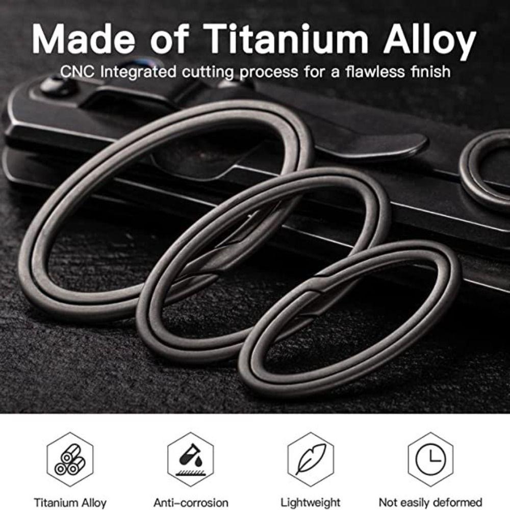 Drop Hanging Buckle Super Lightweight Keychains Titanium Key Buckle Car Keychain Titanium Key Ring