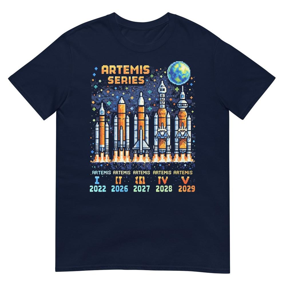 Artemis Ii 2026 Rocket Launch Mission To The Moon Artemis 2 Tshirt S