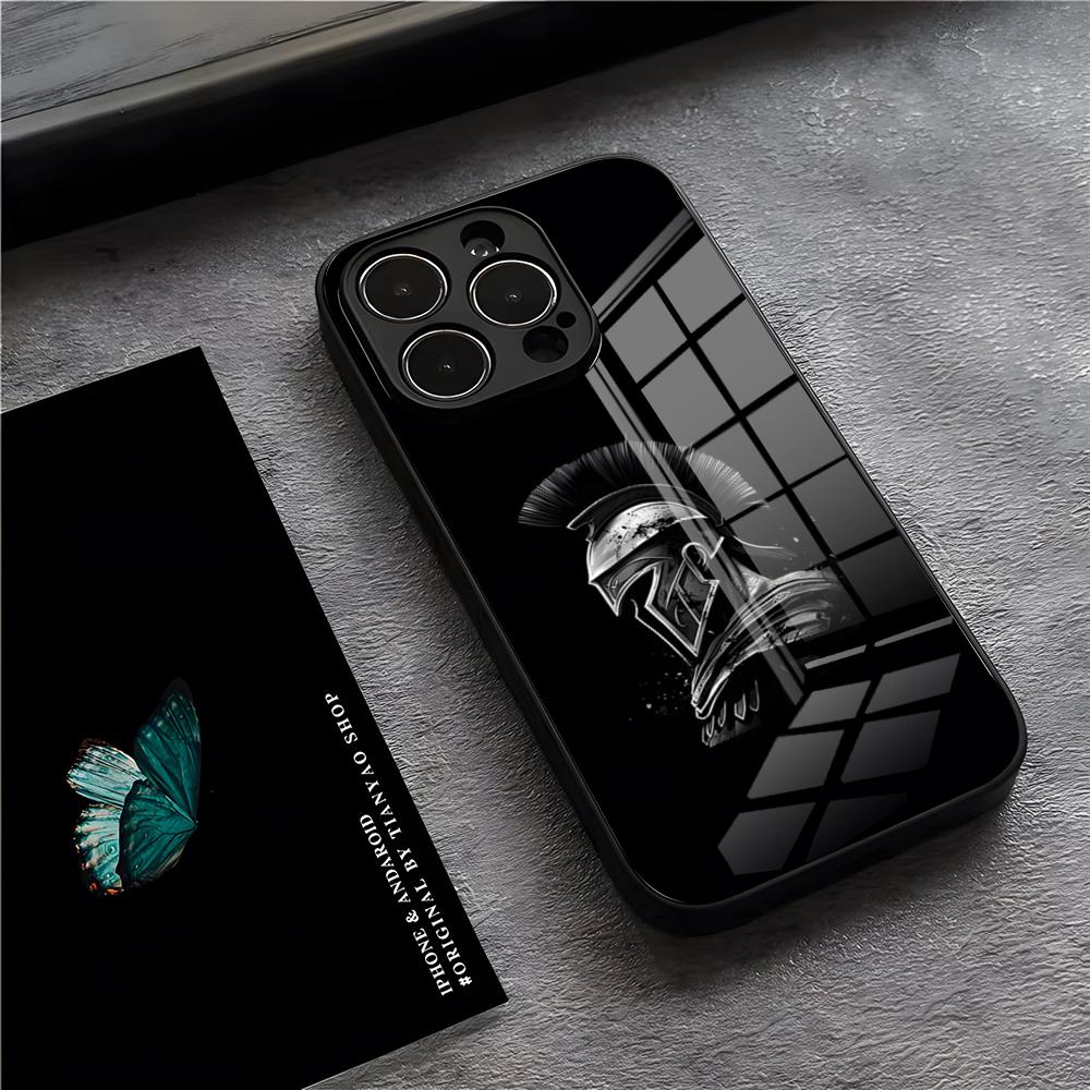 G-Gladiator Sparta Phone Case For IPhone 17 Pro Max 15 Pro 16 14 Plus 12 13 Mini 11 Pro Shockproof Glass Cover