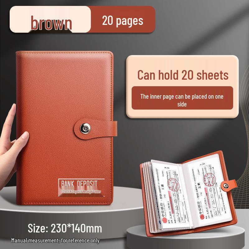 Leather Multifunction Finance Folder