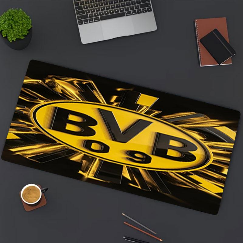 Tapis de Souris Impression Borussia Dortmund, pour Clavier Pad Ordinateur Portable Mat pour Bureau Utilisation à Domicile, Décoration de Bureau, Cadeau d'Anniversaire Parfait pour les Joueurs