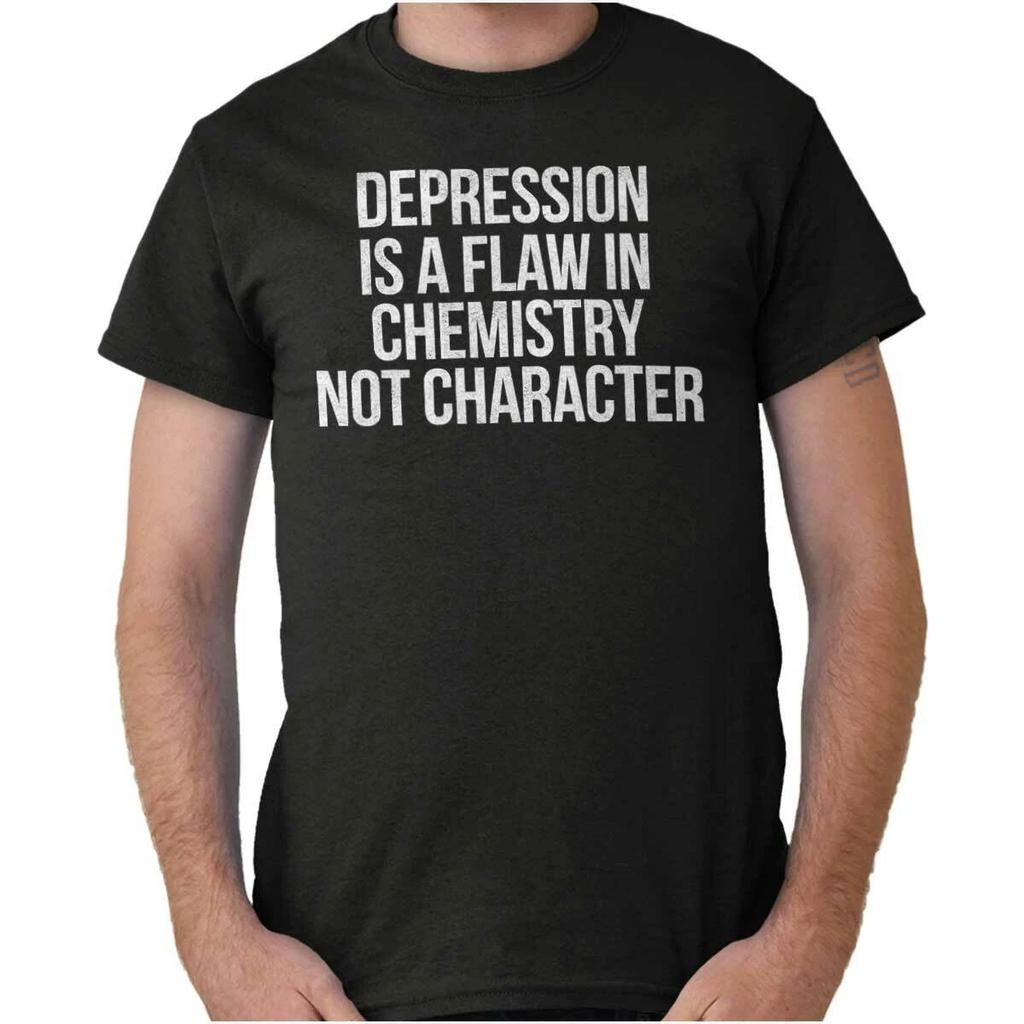 Depression Stigma Mental Health Awareness Womens or Mens Crewneck T Shirt Tee