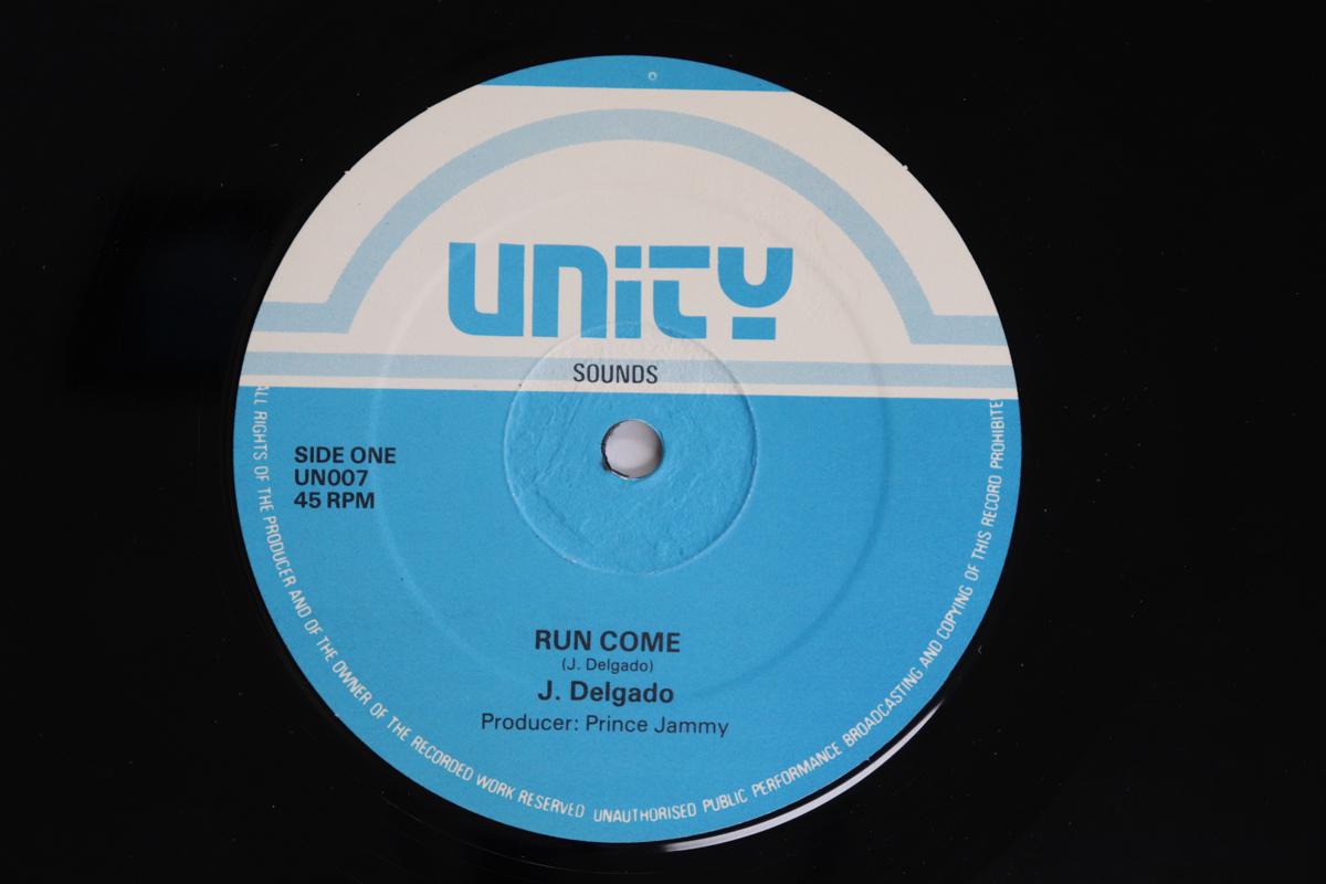 

12inch Record JUNIOR DELGADO Run Come Highty Tighty UN007 UNITY SOUNDS UK Reggae Ska Dub Used