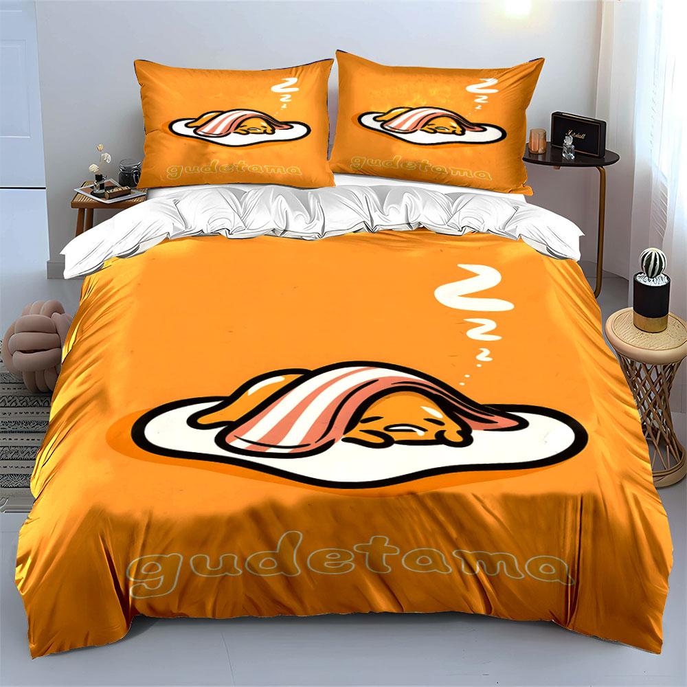 Sleeping egg, bacon blanket. Bedding sets Duvet cover sets Duvet covers Pillowcases(1 * Duvet Cover 2 * Pillowcases without duvet insert)