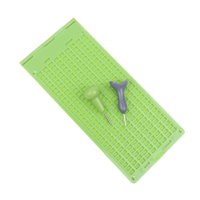 1Set Braille Writing Stylus Paper Kit Practical And Portable Learning Supplies Blind Education Supplies For School Beginners