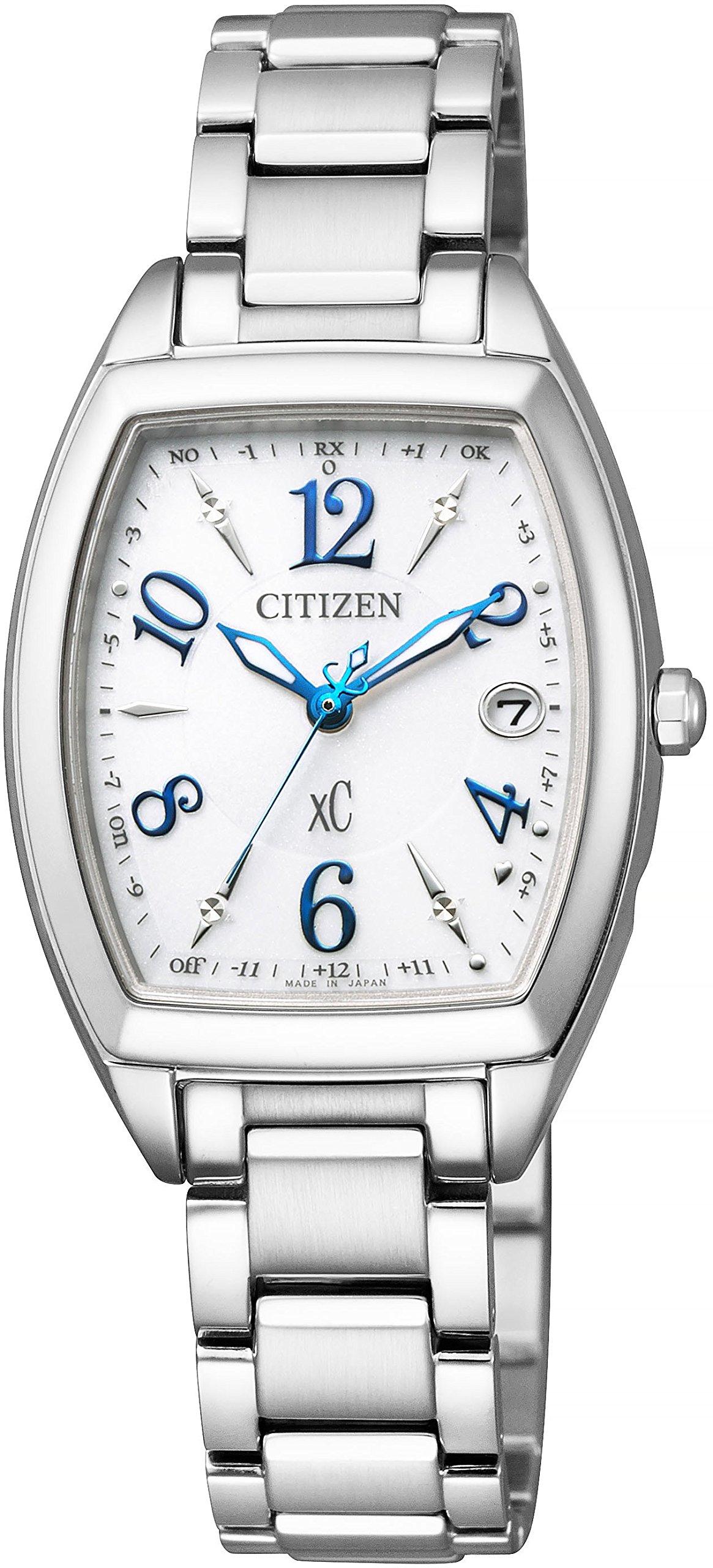 

Citizen ES9391-54A Women s Xrossea Eco-Drive Radio-Controlled Watch with Stainless Steel Lines, Happy Flight Series, Simple Adjustment