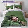 Billie Eilish Pattern Bedding,Quilt Set Quilt Cover Pillowcase Home Birthday Gift (1 * Duvet Cover + 2 * Pillowcase, Without Core)