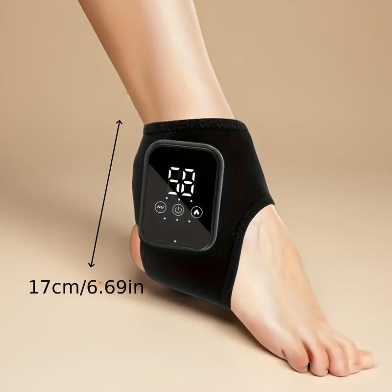 A USB-charged Portable Ankle Massager, Easy To Use, LCD Display, Intelligent Timing Vibration and Temperature Sensing Functions, Suitable for Gifts