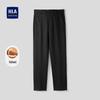 HLA Men's Fleece Lined Slim Fit Casual Pants