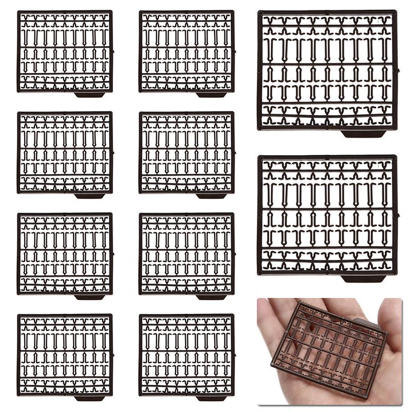 

10pcs Outdoor Carp Fishing Tackle ABS Brown Hair Rig Boilie Bait Stoppers