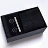 Men's Formal Tie Gift Box: Five-Piece Set with Logo, 8cm Striped Black for Weddings and Business 