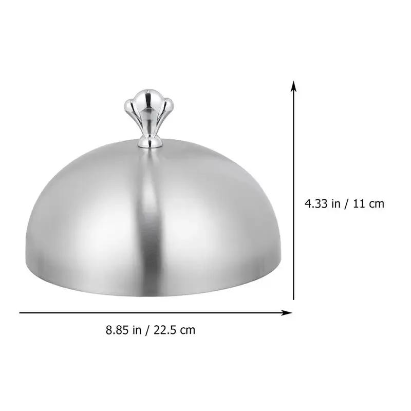 Dome Burger Cover Melting Cheese Covers Griddle Cloche Food Plate Press Features Basting Helper Steel Stainless Protection Domes