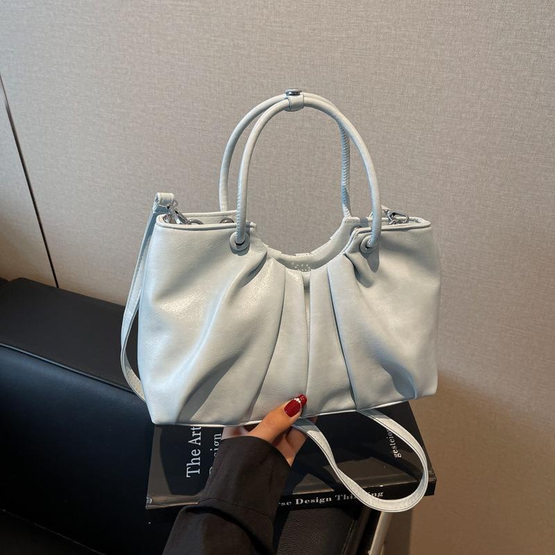 Korean version of the tide portable pleated cloud bag 2050 new large-capacity bag single shoulder women's summer women's oblique span bag