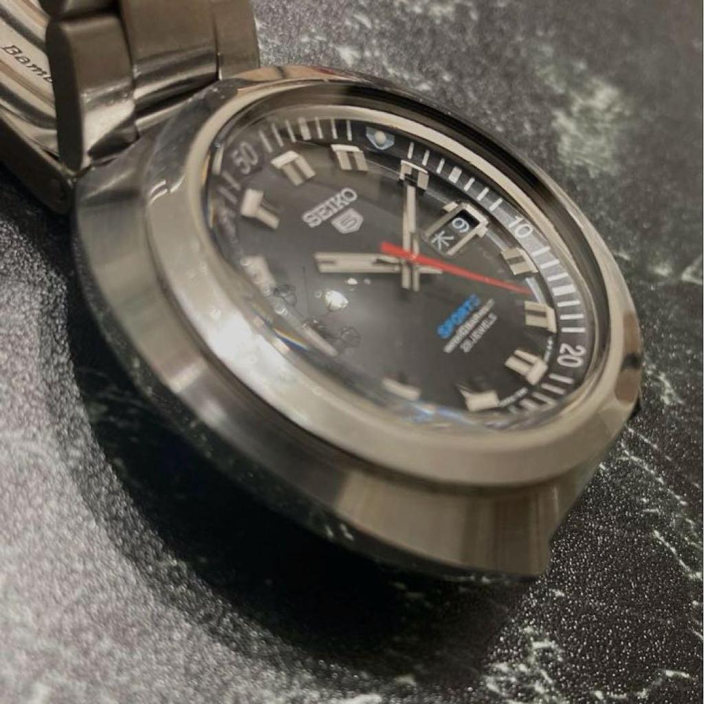 Used Rare Seiko 5 Sports Men's Automatic Watch - Working Condition