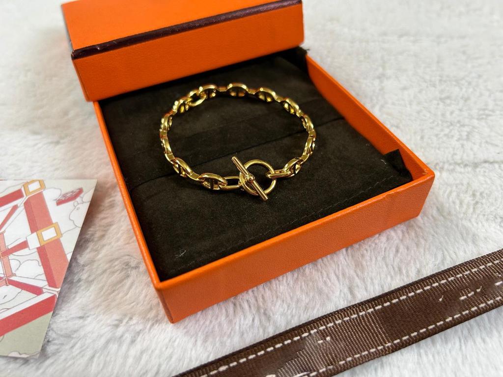 Kelly Pig Nose Full Diamond Women's Bracelet - V Gold Rose Gold, Light Luxury Fashion