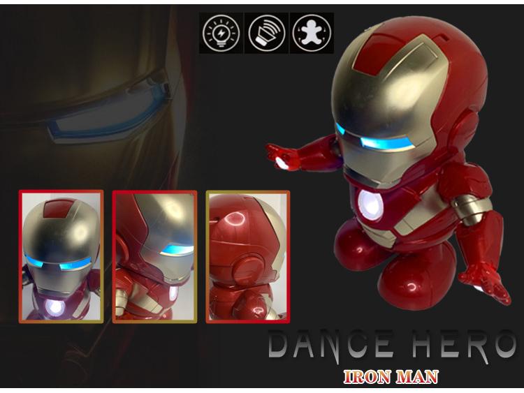 TikTok Dancing Iron Toy: Musical Light-Up Robot for Kids