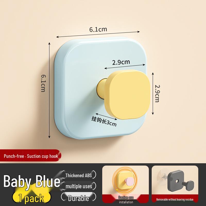 Macaron Adhesive Wall Hook - Coat Rack for Entryway, Bedroom, Living Room