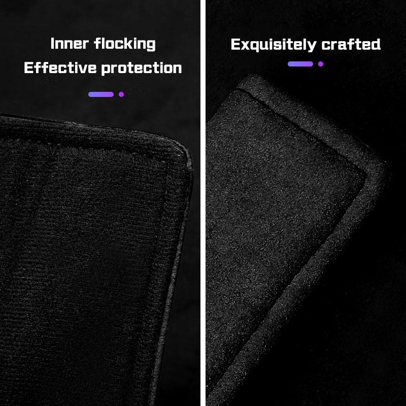 BBJE7 Suede Car Roof Armrest Pull Gloves Handle Protective Cover For BMW X1 X2 X3 X5 X4 X6 X7 1 3 5 6 7 Series E60 E90 E70 G20 G30 G70