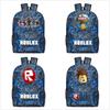 Roblox Pattern Kids School Backpack With Large Capacity And Durable Nylon Material