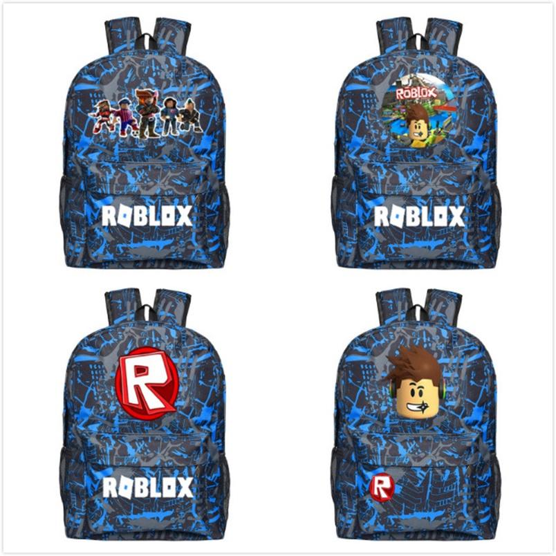 Roblox Pattern Kids School Backpack With Large Capacity And Durable Nylon Material