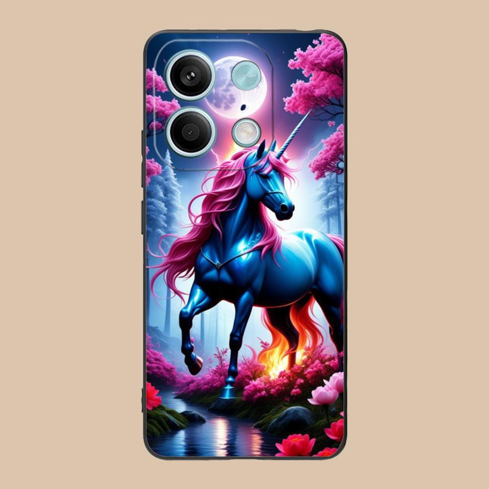 Fantasy Unicorn Mobile Phone Case for POCO F7 F6 F5 F4 F3 F2 Pro GT C75 C71 C65 C61 C40 Pro Ultra Colorful Printing Cover Cover