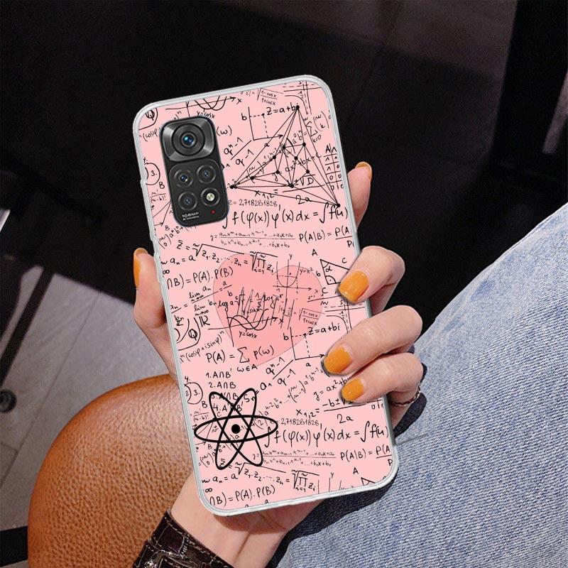 Physics Chemical Mathematics Phone Case For Xiaomi Redmi Note 15 14 13 12S 12 11 Pro Plus 14S 11S 11E 10 10S 11T 5G Personalized
