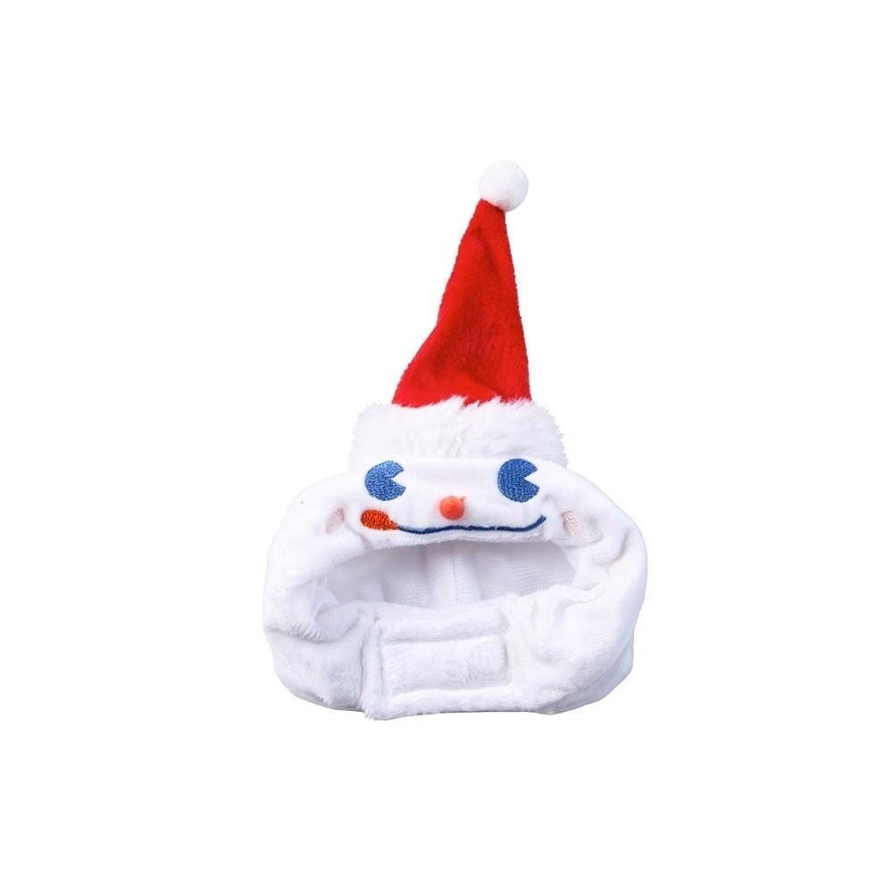 Plush Fabric Cat Costume Hat Snowman Pattern Snowman Pet Cap Pet Party Headgear Cat Dog Cosplay