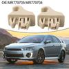 2pcs SUN VISOR HOLDER CLIPs Gray/ Beige ABS Retainer Fit For Mitsubish For Pajero 2000-2006 #MR779704/ MR779705 Auto Fastener
