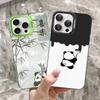 Cartoon Cute Panda Color Phone Case For IPhone 17 16 15 14 13 12 11 Pro Max Plus Pro Shell