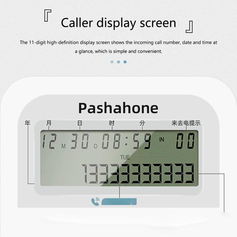 Business Office Landline Phone Telephone With Caller Display For Hotel Guest Room, Corded Telephone