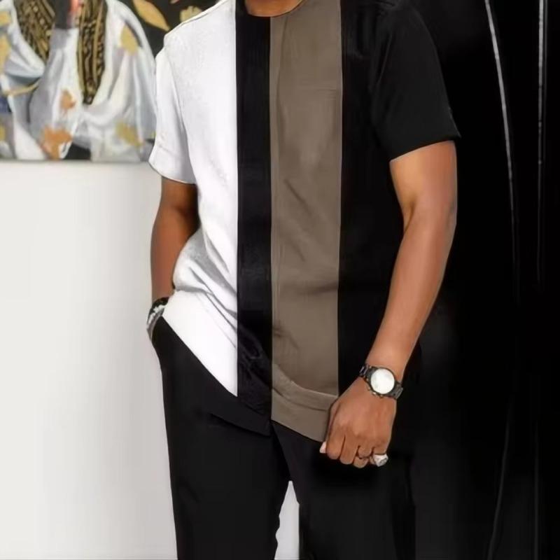 Summer Men's Casual T-shirt Street Fashion Short Sleeve Harajuku Graffiti 3D Printed Full Match Round Neck New Tops