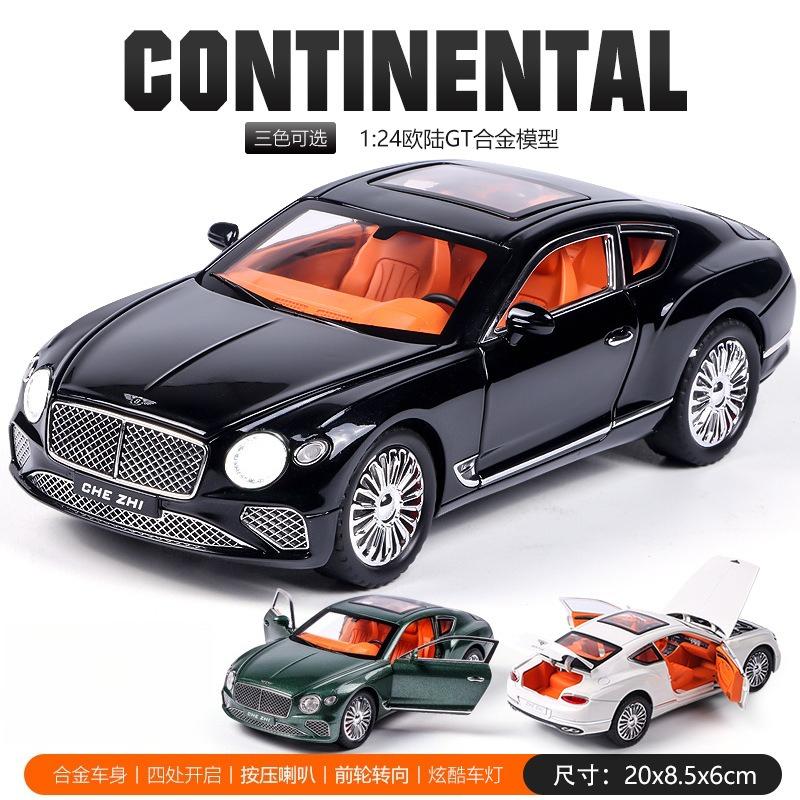 1:24 Continental GT Model Car Alloy Diecast Toy Car Collectible Pull Back Toy Vehicles
