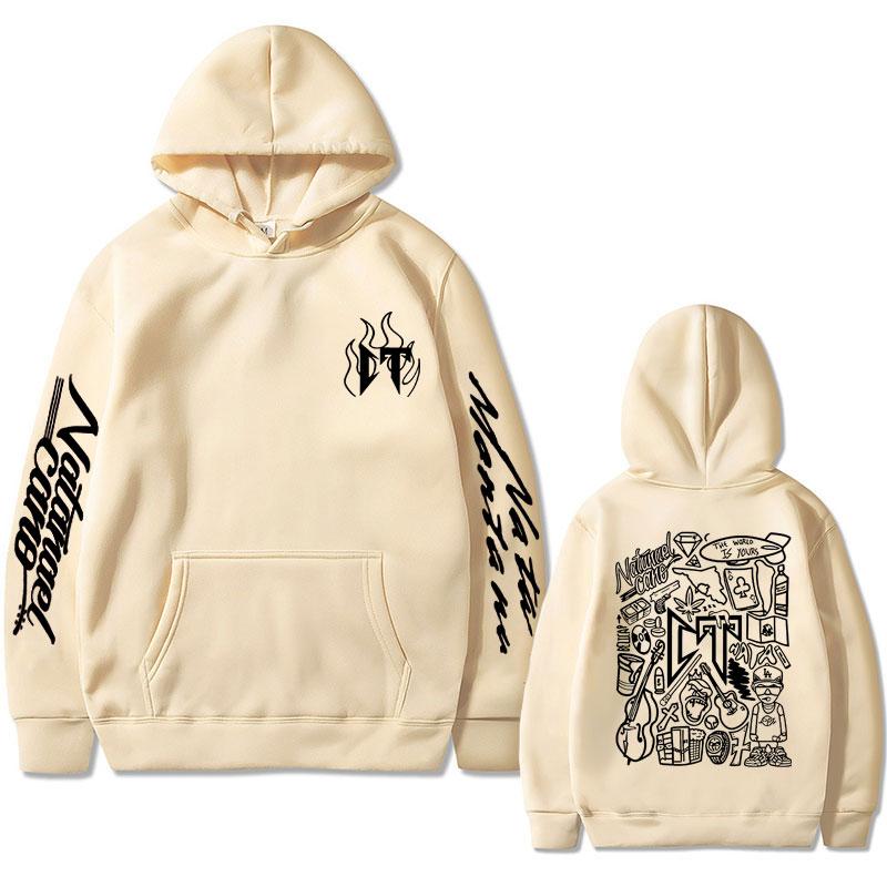 Cantor Natanael Cano Corridos Tumbados Preguiça CT Moletom com capuz estampa dupla face masculino casual oversized moletom com capuz hip hop masculino