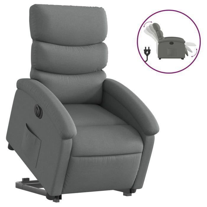 VidaXL Electric Recliner, Relaxation Chair with Adjustable Backrest and Footrest, Living Room Seat, Modern, 3204003